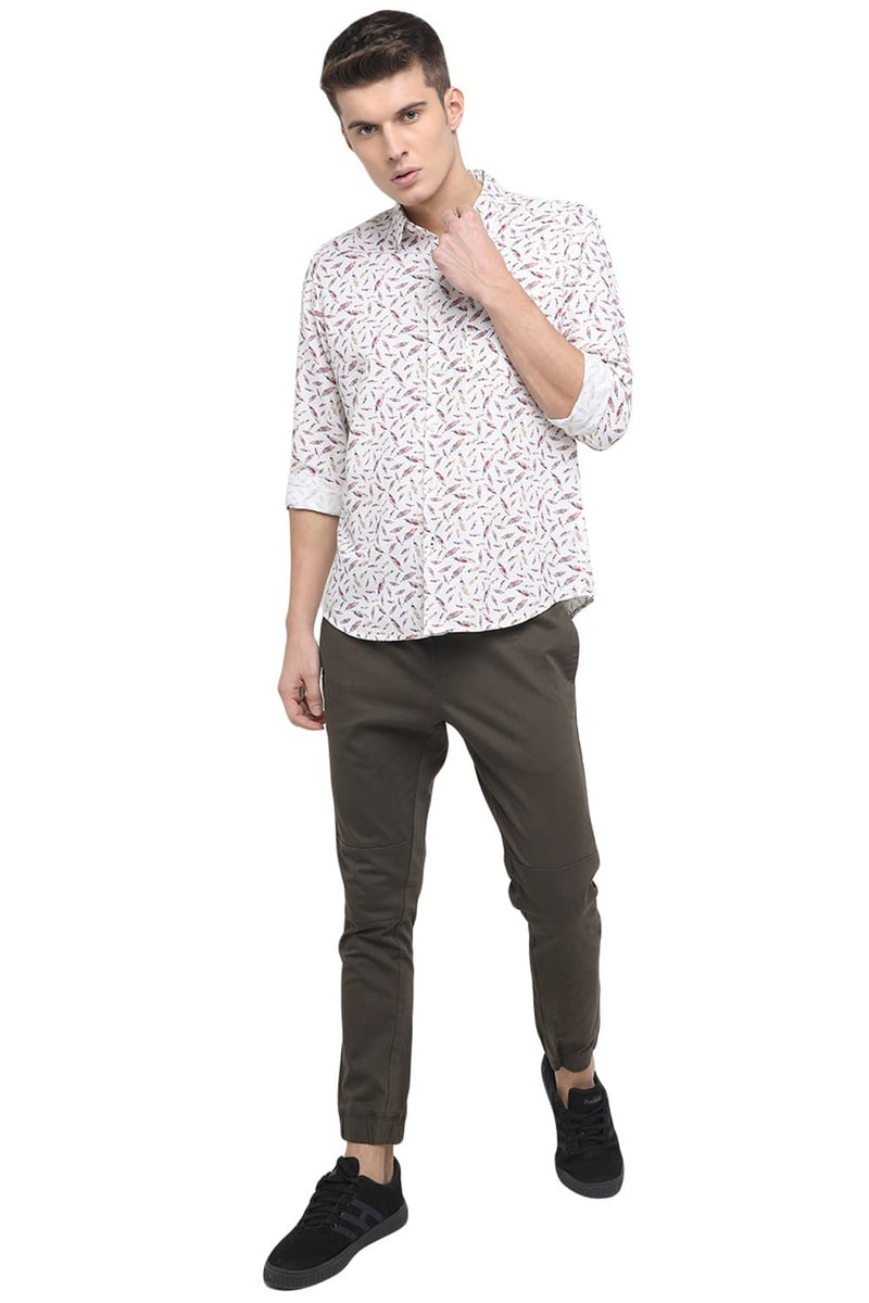 BASICS SLIM FIT DIGITAL PRINTED SHIRT