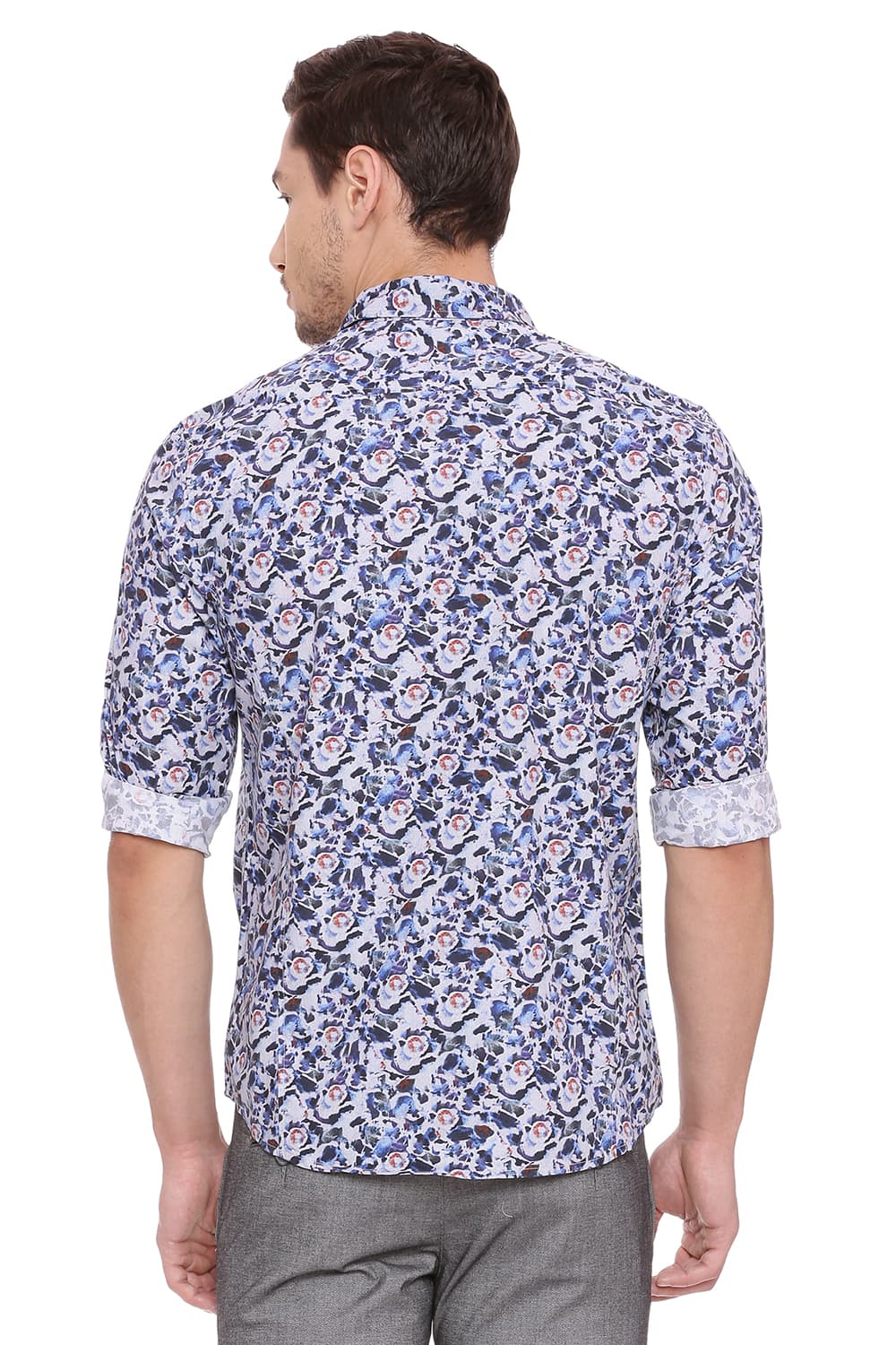 BASICS SLIM FIT DIGITAL PRINTED SHIRT