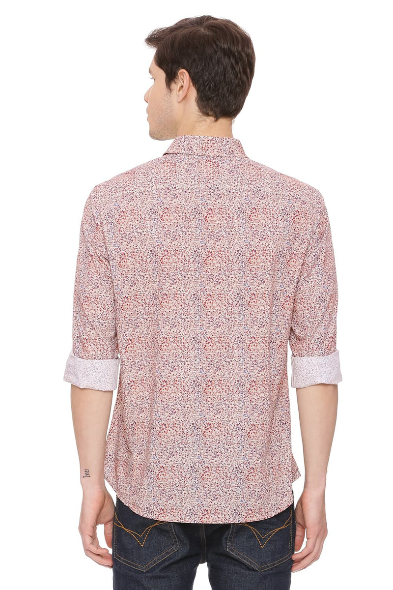 BASICS SLIM FIT DIGITAL PRINTED SHIRT