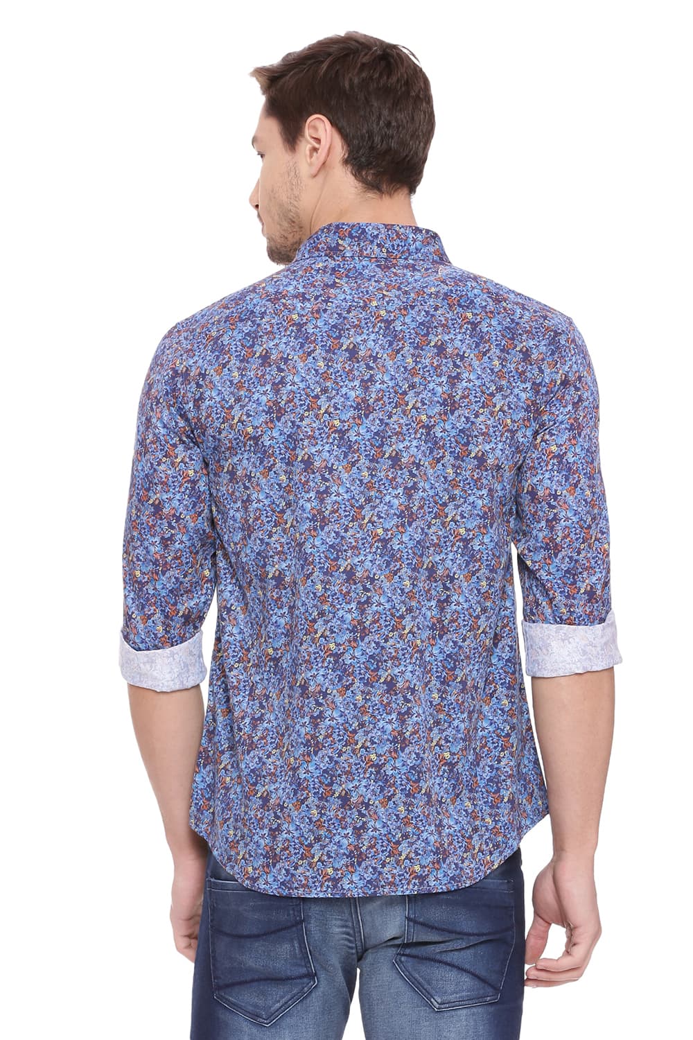 BASICS SLIM FIT DIGITAL PRINTED SHIRT