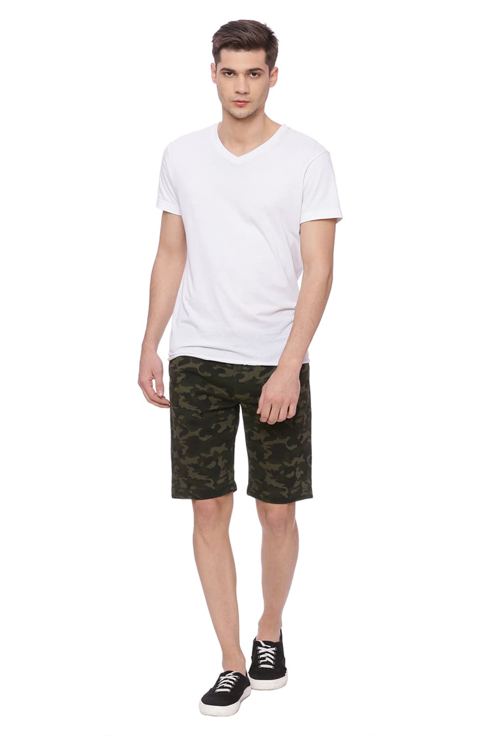 BASICS COMFORT FIT 6 POCKET CARGO SHORTS