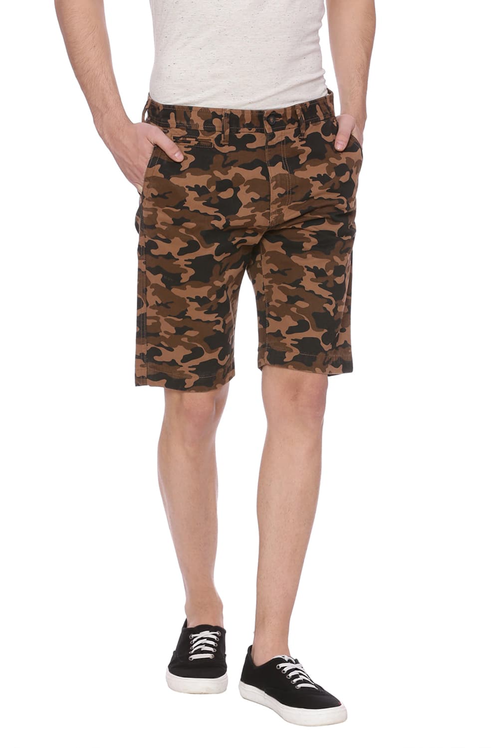 BASICS COMFORT FIT 6 POCKET CARGO SHORTS