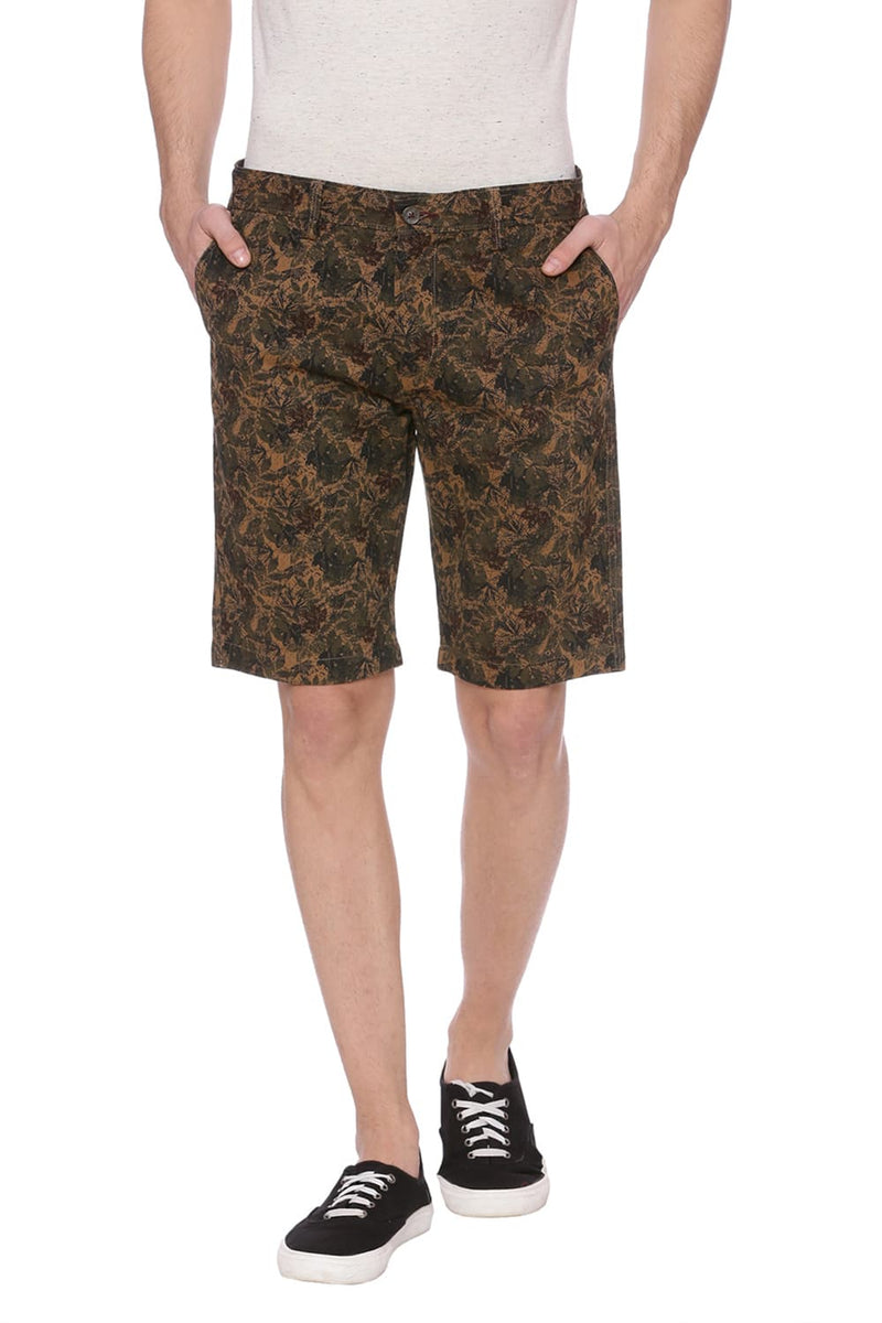 BASICS COMFORT FIT PRINTED SHORTS