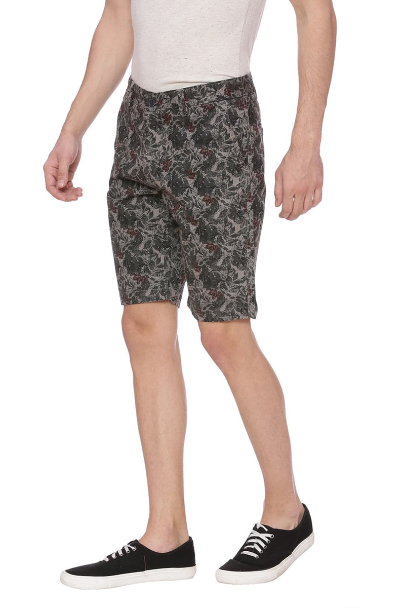 BASICS COMFORT FIT PRINTED SHORTS