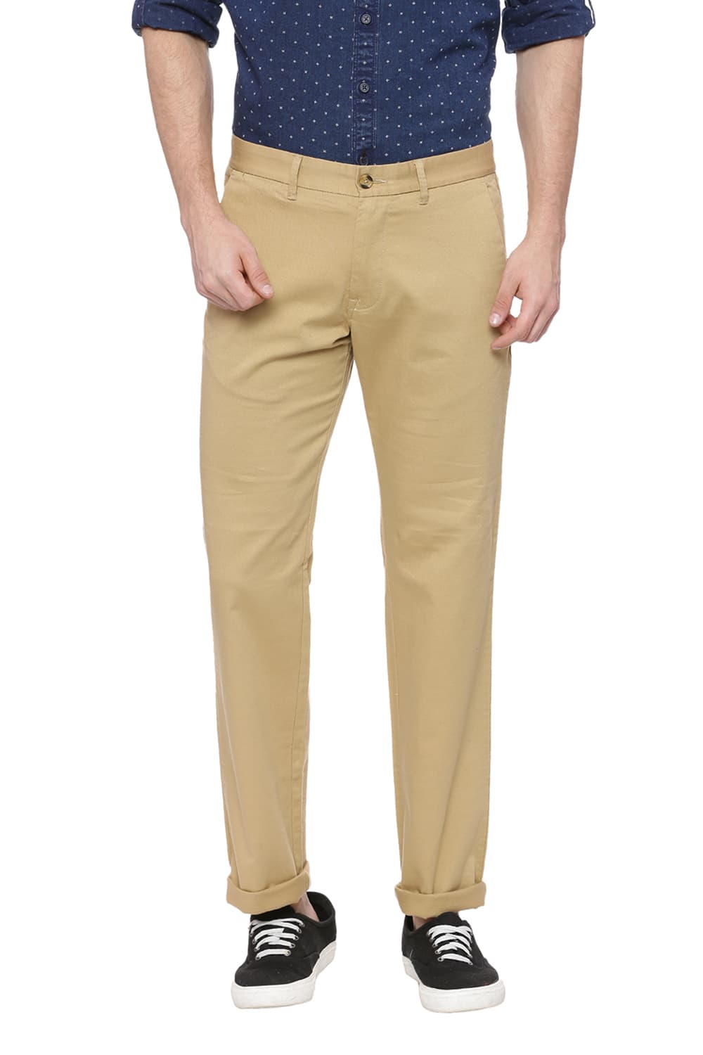 BASICS SLIM FIT STRETCH TROUSER