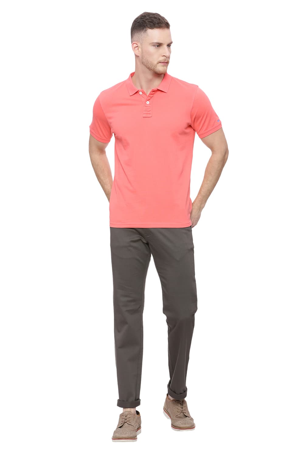 BASICS SLIM FIT STRETCH TROUSER