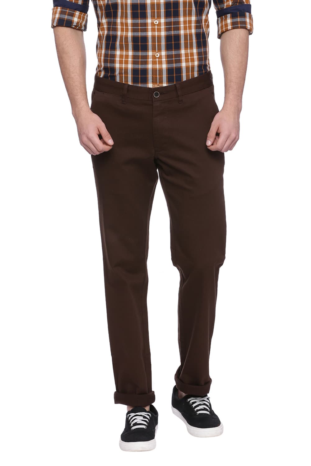 BASICS SLIM FIT STRETCH TROUSER