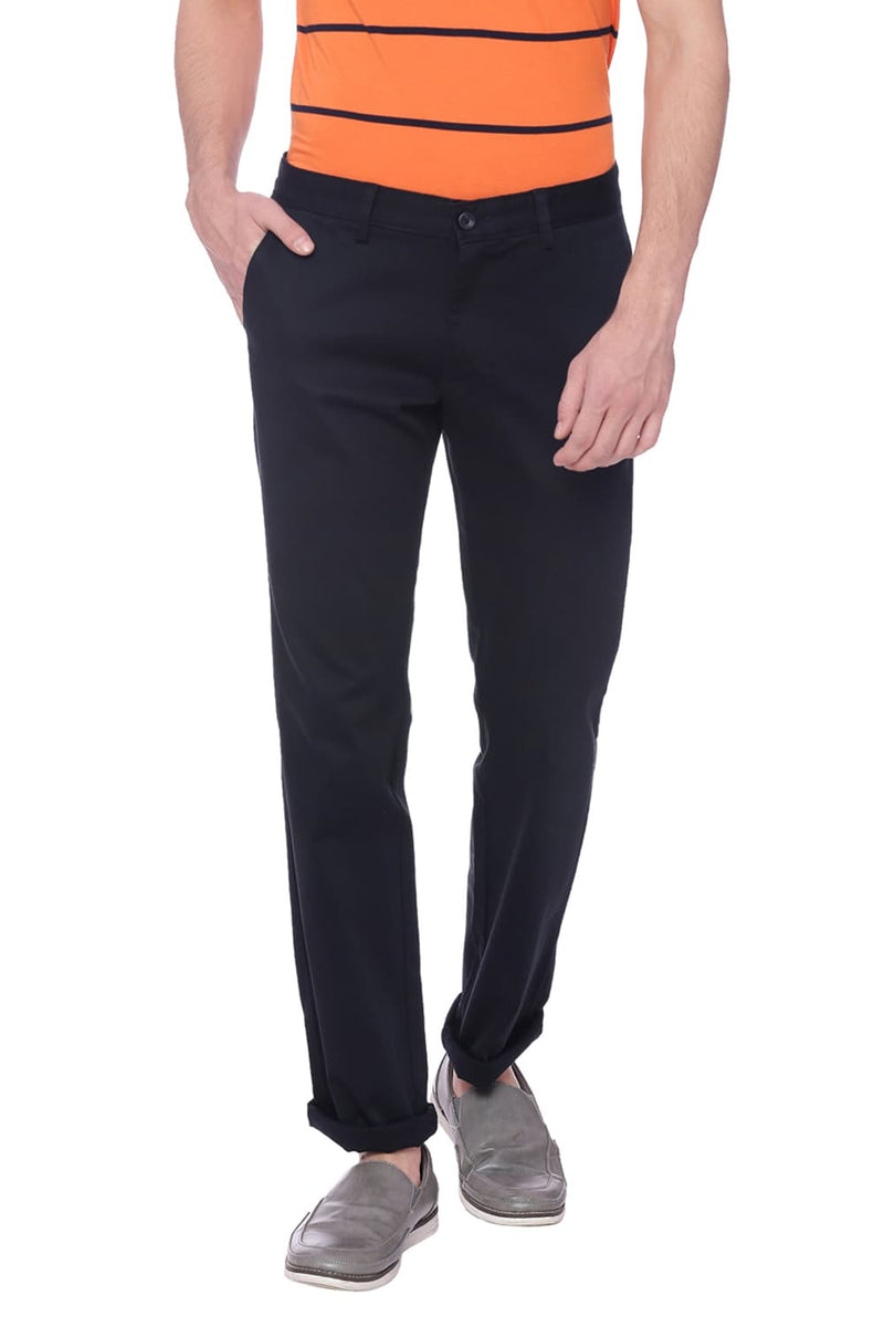 BASICS SLIM FIT STRETCH TROUSER