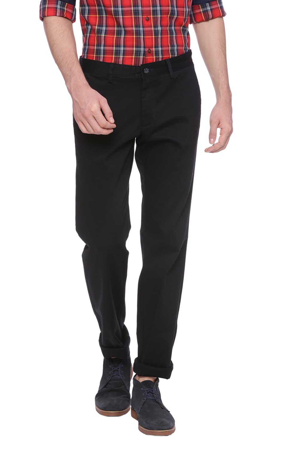 BASICS SLIM FIT STRETCH TROUSER