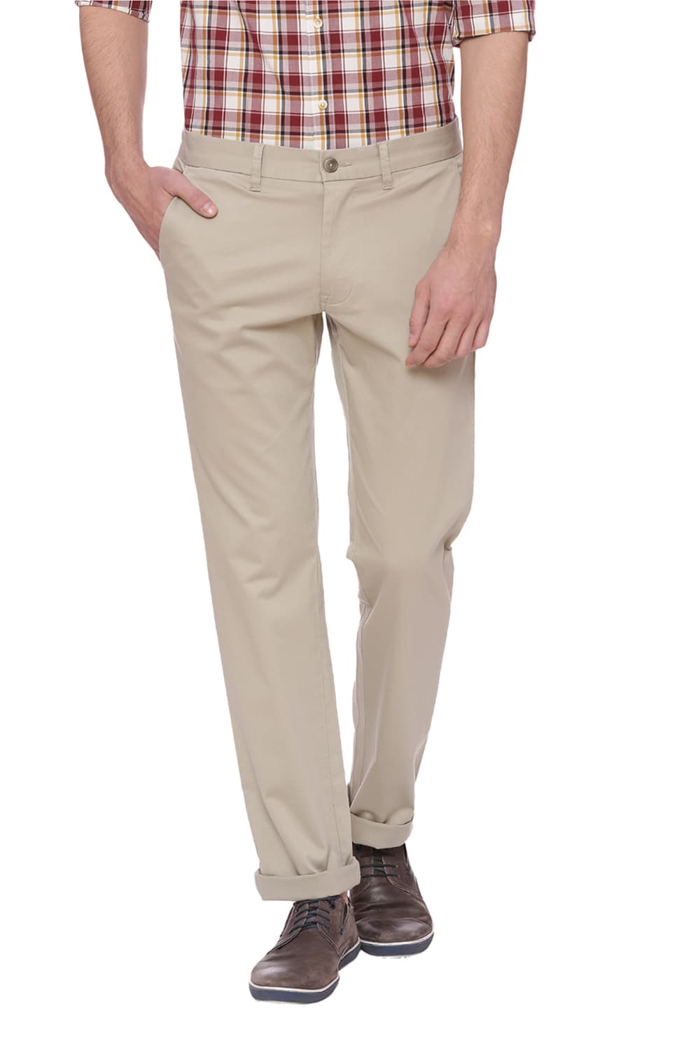 BASICS SLIM FIT STRETCH TROUSER