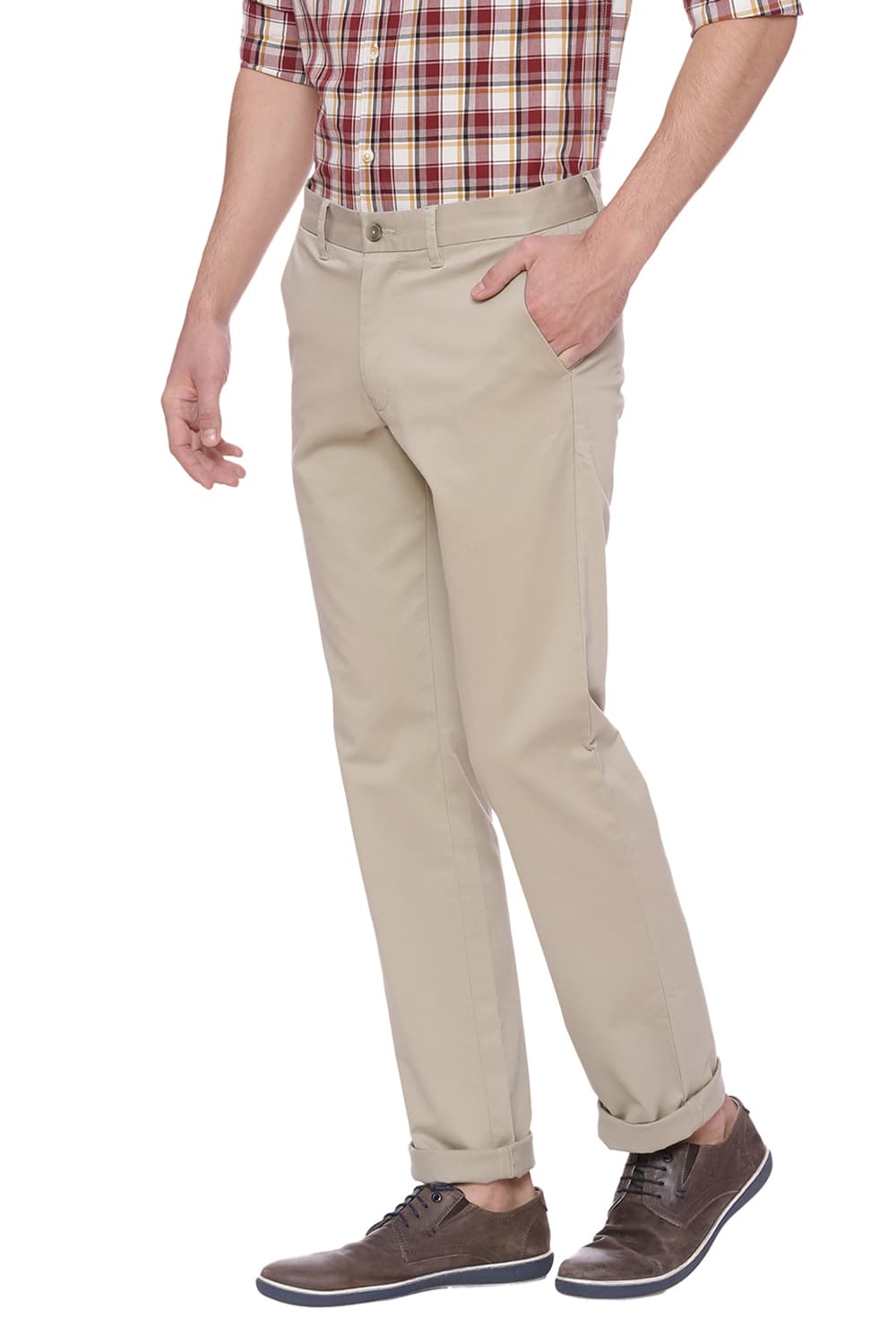 BASICS SLIM FIT STRETCH TROUSER