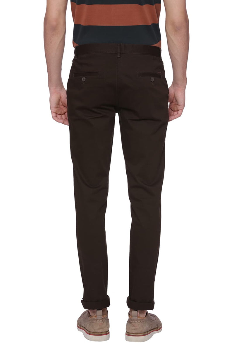 BASICS TAPERED FIT STRETCH TROUSER