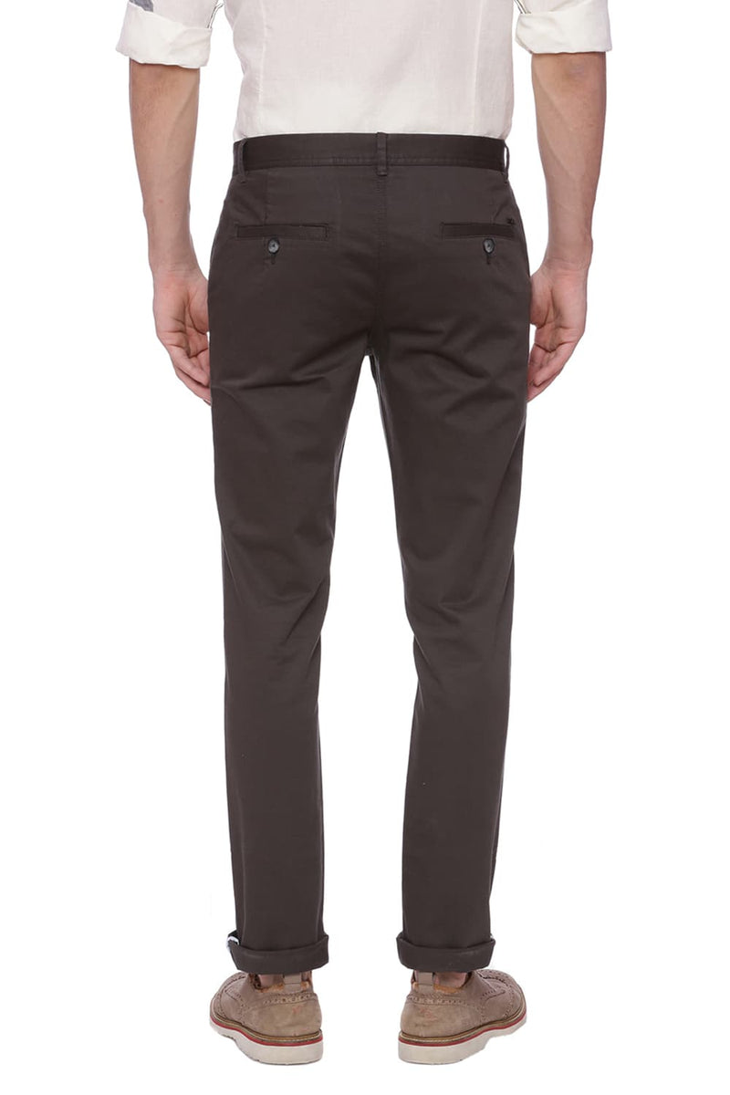 BASICS TAPERED FIT STRETCH TROUSER