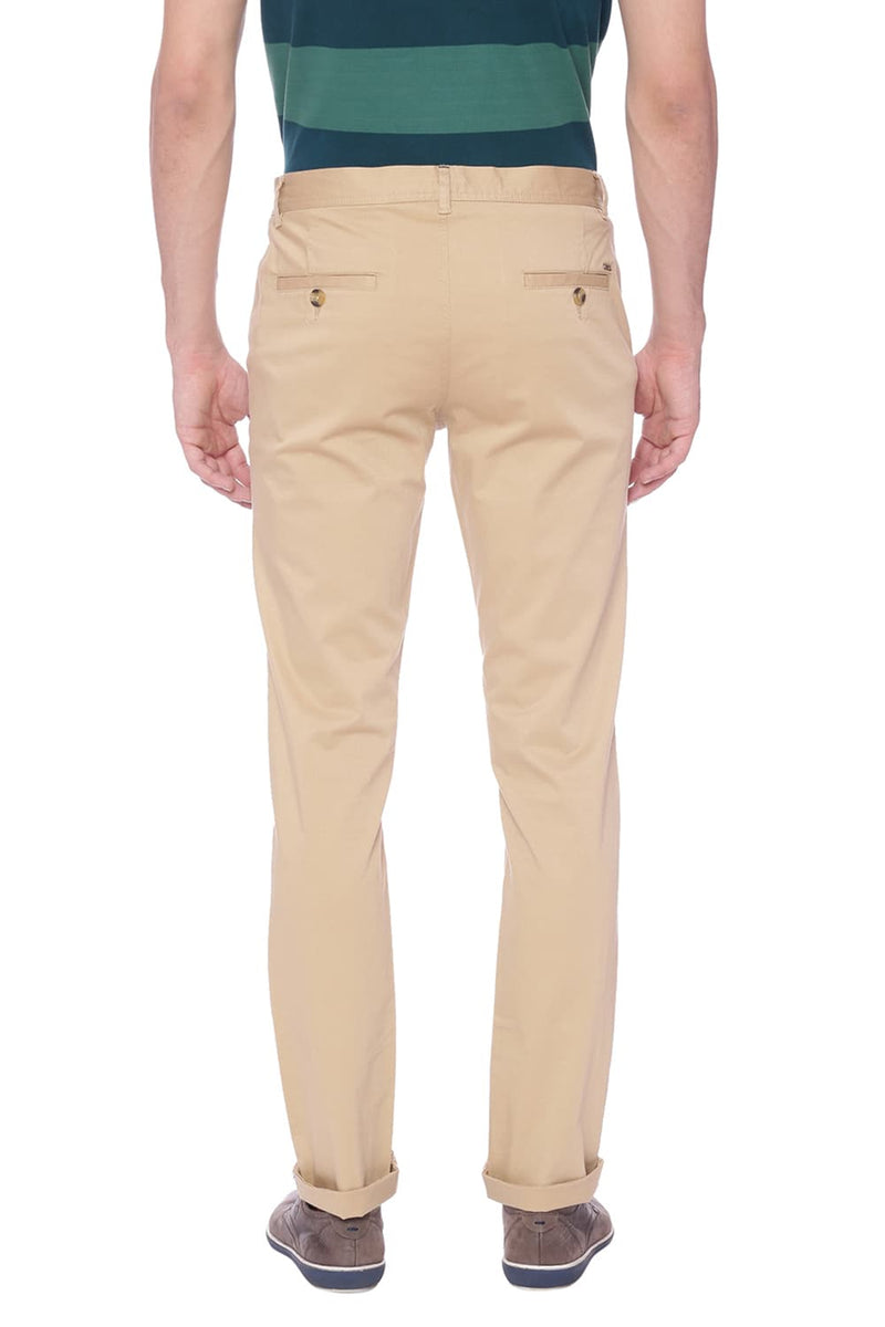 BASICS TAPERED FIT STRETCH TROUSER