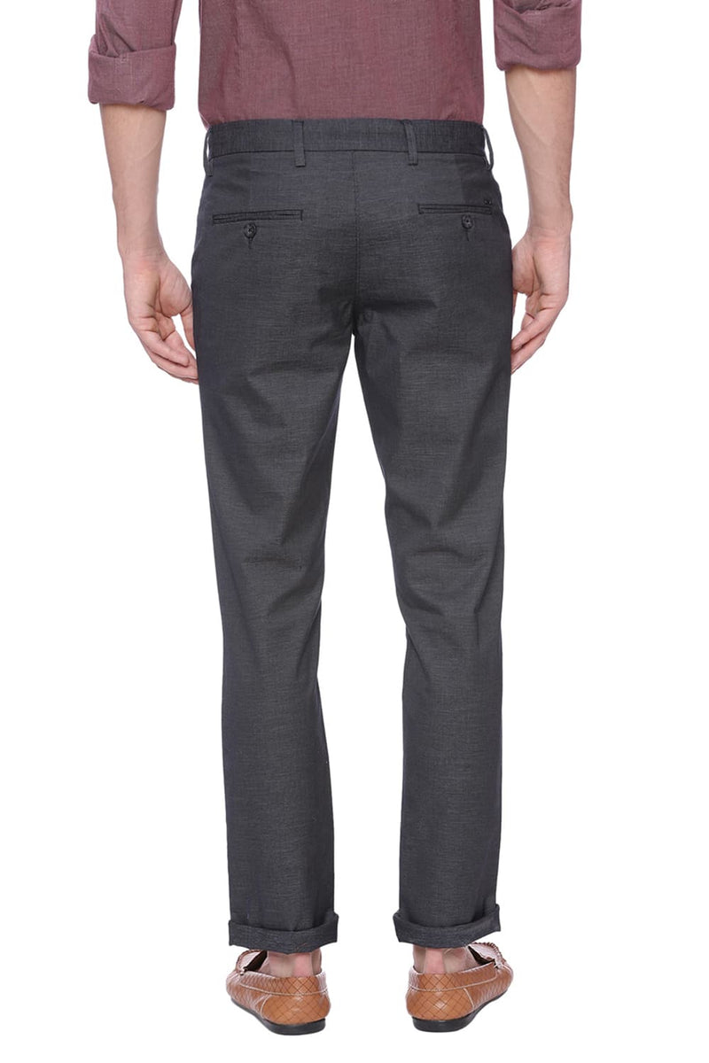 BASICS TAPERED FIT STRETCH TROUSER