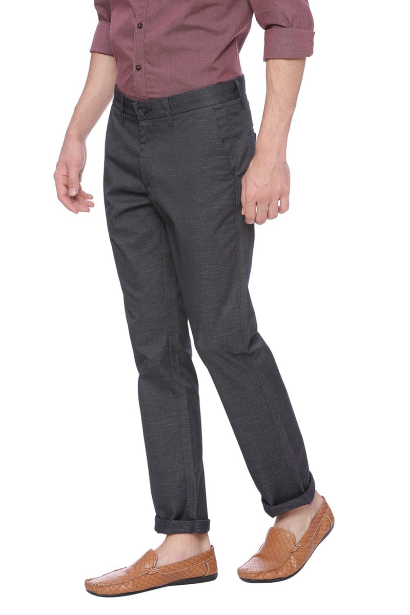 BASICS TAPERED FIT STRETCH TROUSER