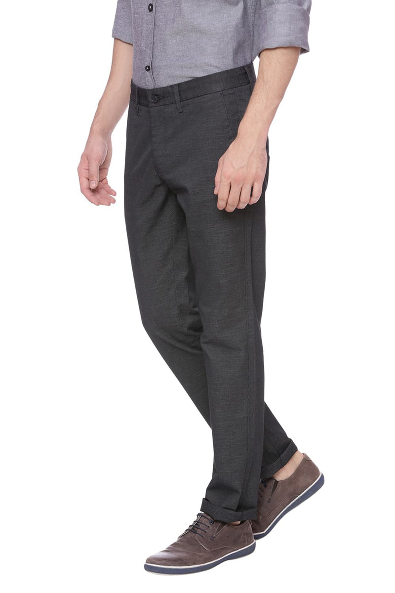 BASICS TAPERED FIT STRETCH TROUSER