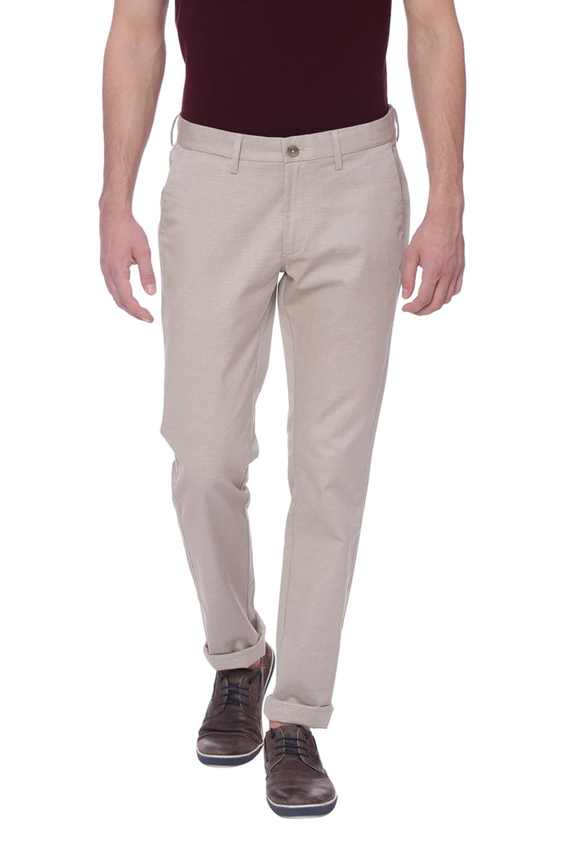 BASICS TAPERED FIT STRETCH TROUSER