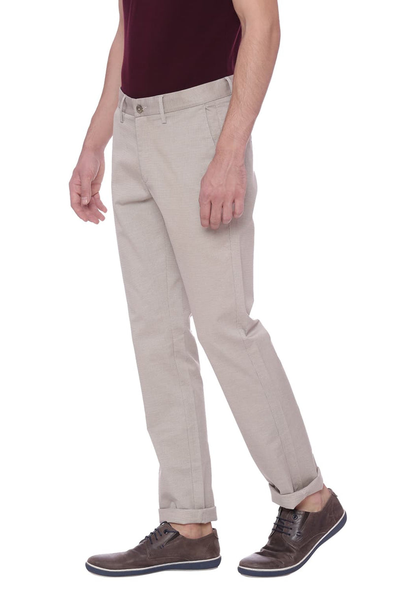 BASICS TAPERED FIT STRETCH TROUSER