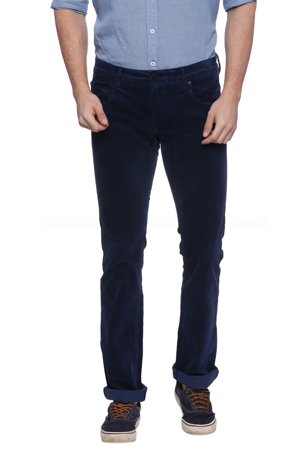 BASICS SKINNY FIT CORDUROY STRETCH TROUSER