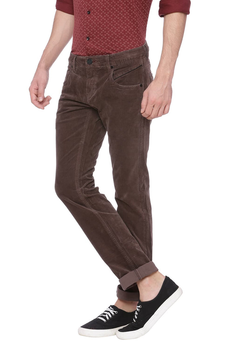 BASICS SKINNY FIT CORDUROY STRETCH TROUSER