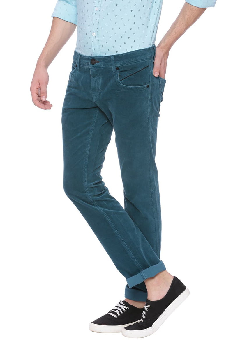 BASICS SKINNY FIT CORDUROY STRETCH TROUSER