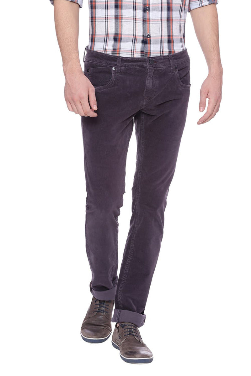 BASICS SKINNY FIT CORDUROY STRETCH TROUSER