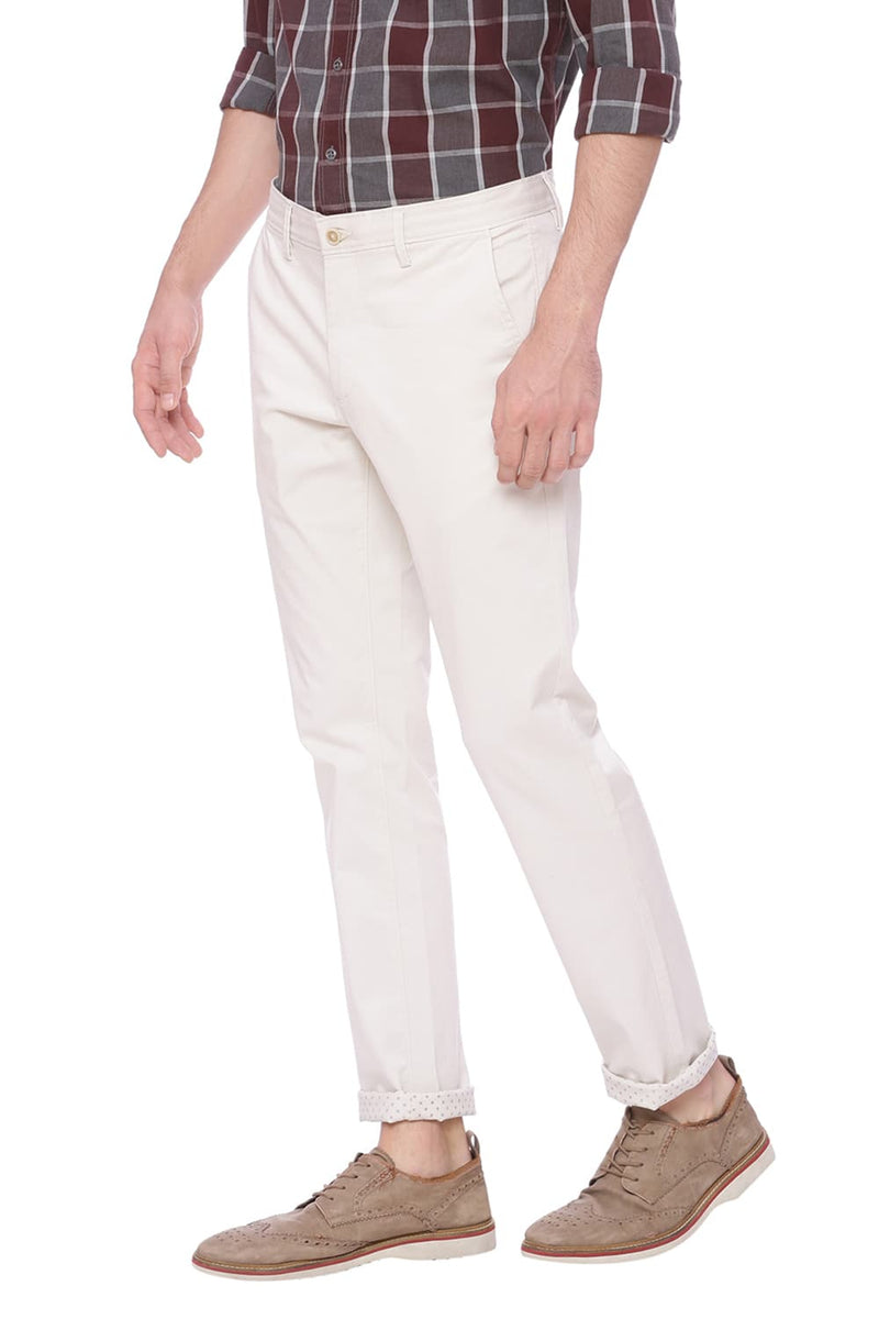 BASICS TAPERED FIT STRETCH TROUSER