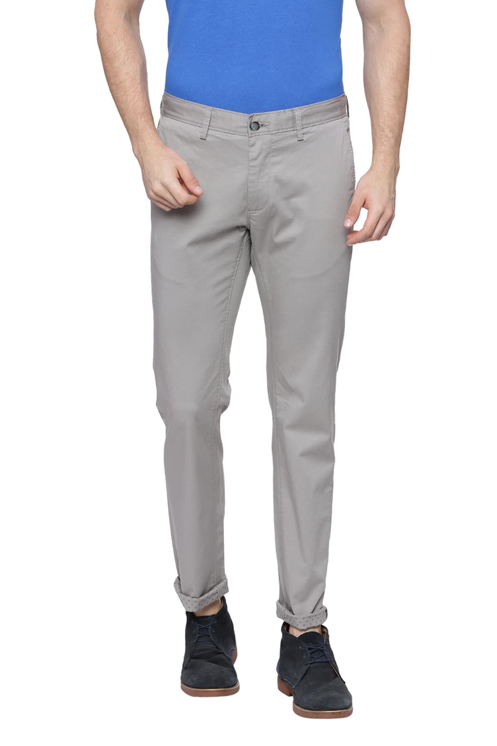 BASICS TAPERED FIT STRETCH TROUSER