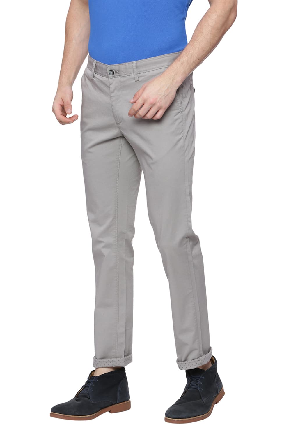 BASICS TAPERED FIT STRETCH TROUSER