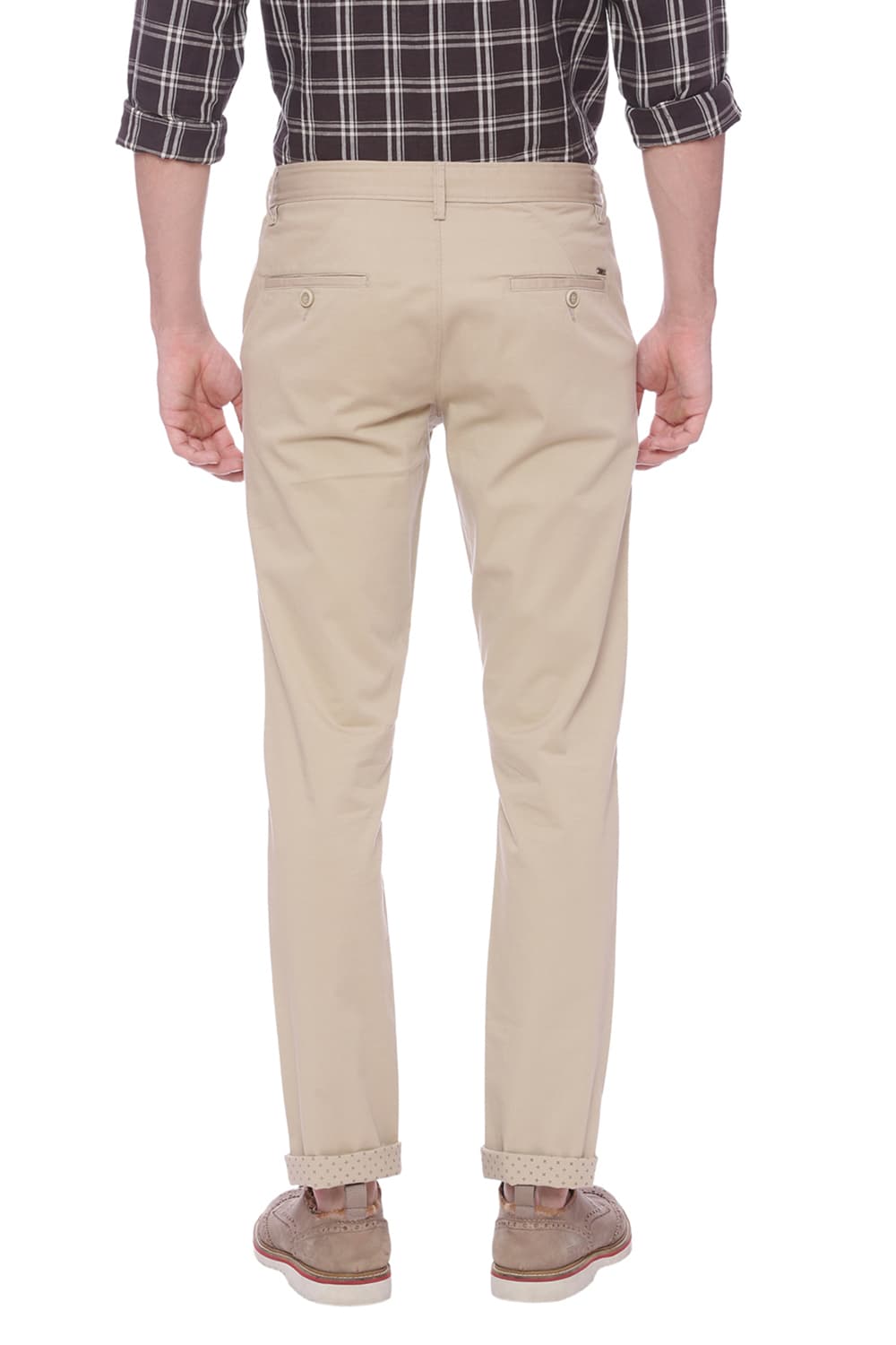 BASICS TAPERED FIT STRETCH TROUSER