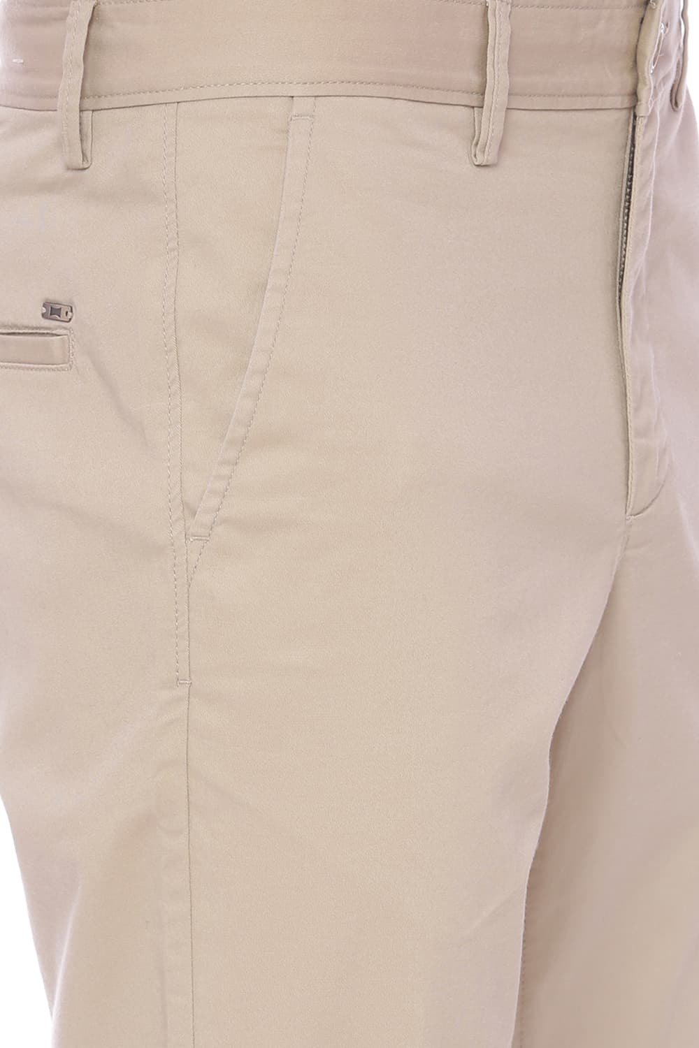 BASICS TAPERED FIT STRETCH TROUSER