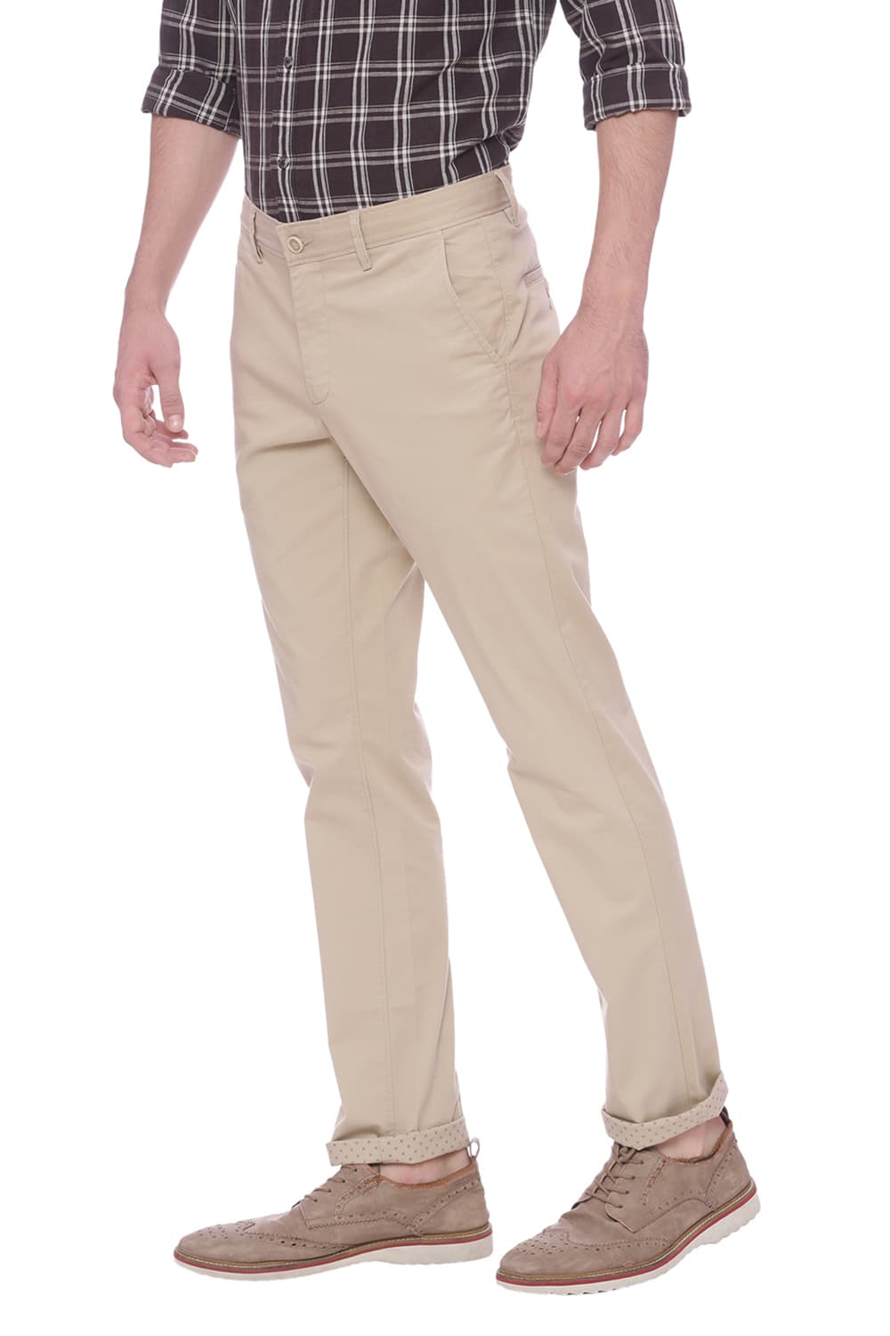 BASICS TAPERED FIT STRETCH TROUSER