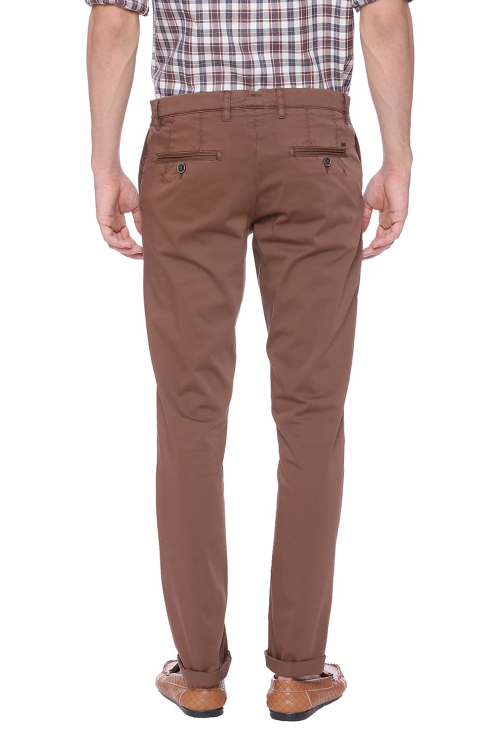 BASICS TAPERED FIT STRETCH TROUSER