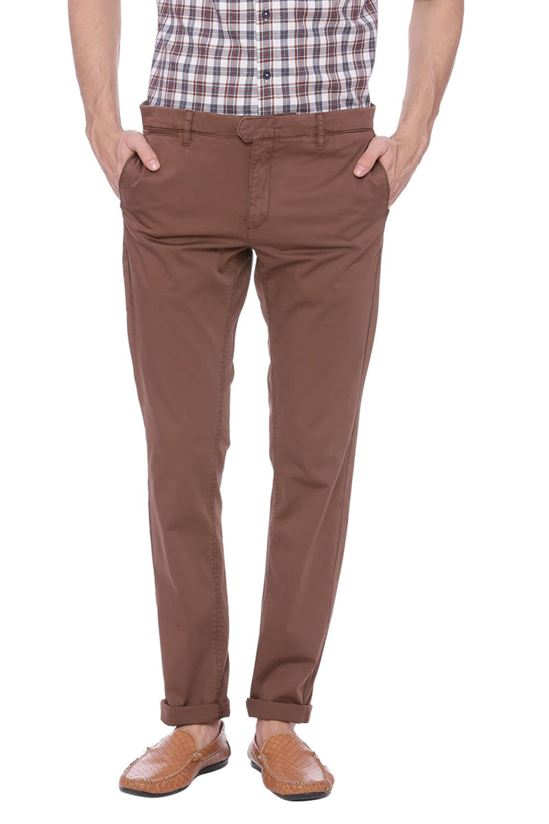 BASICS TAPERED FIT STRETCH TROUSER