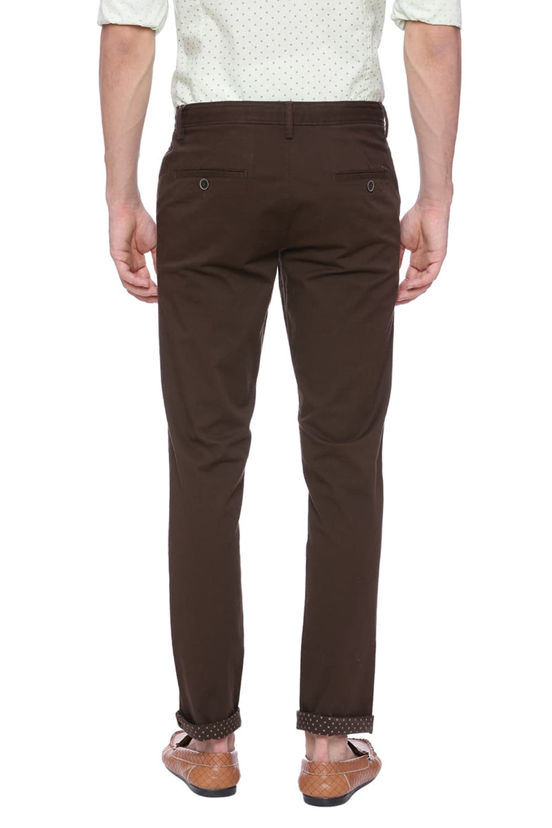 BASICS TAPERED FIT STRETCH TROUSER