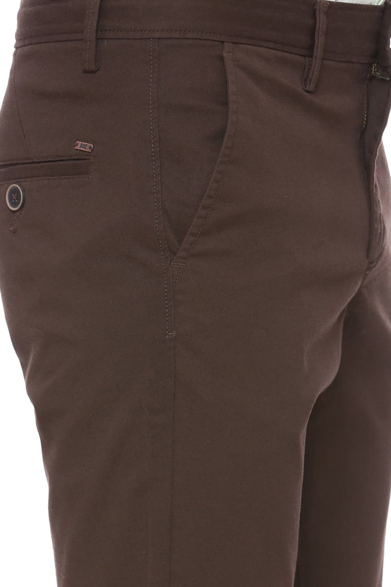 BASICS TAPERED FIT STRETCH TROUSER