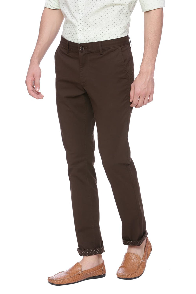 BASICS TAPERED FIT STRETCH TROUSER