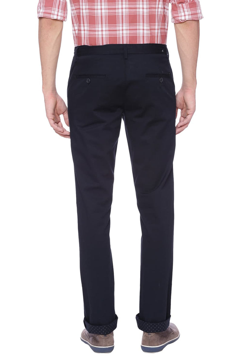 BASICS TAPERED FIT STRETCH TROUSER