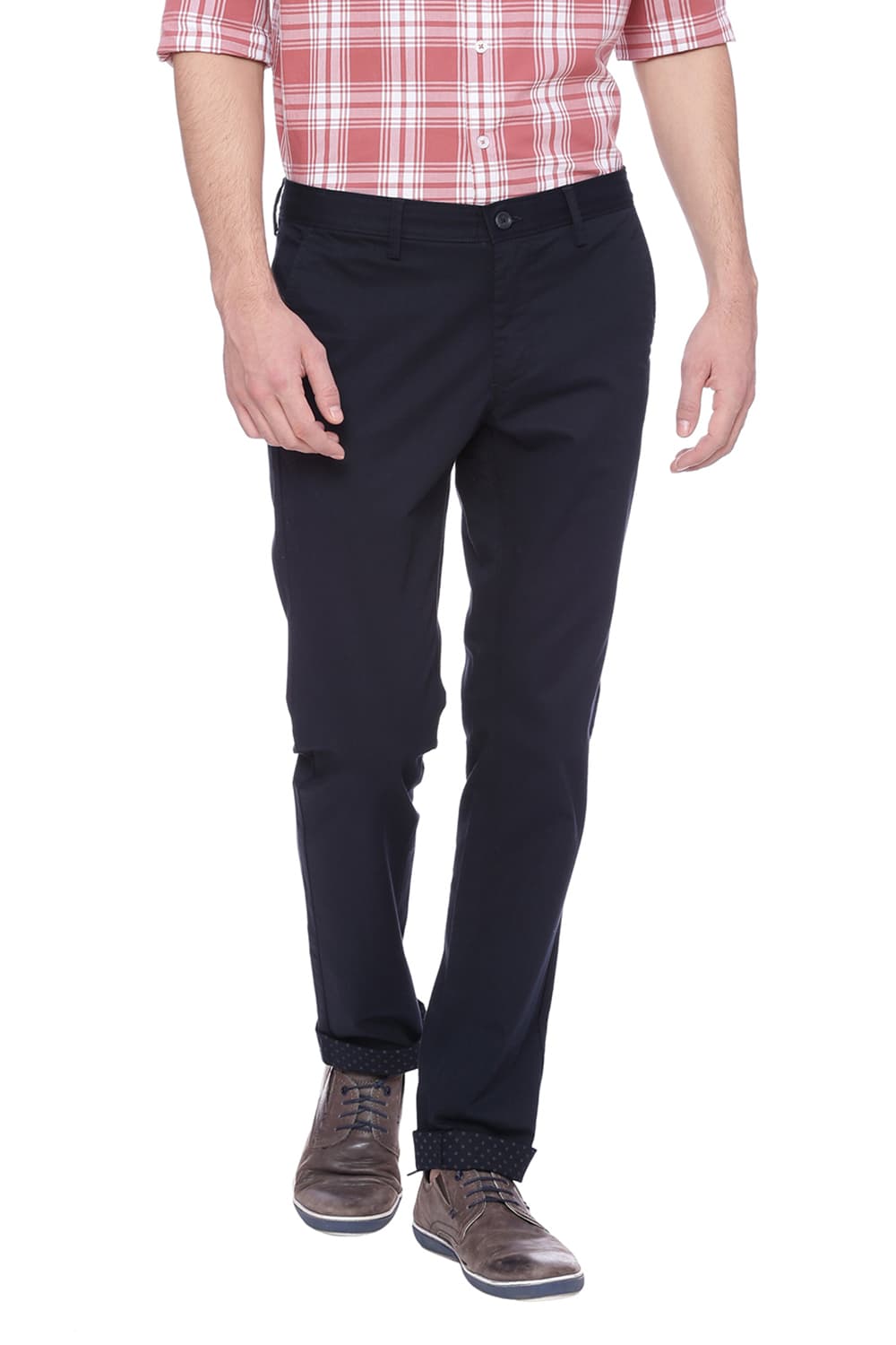 BASICS TAPERED FIT STRETCH TROUSER