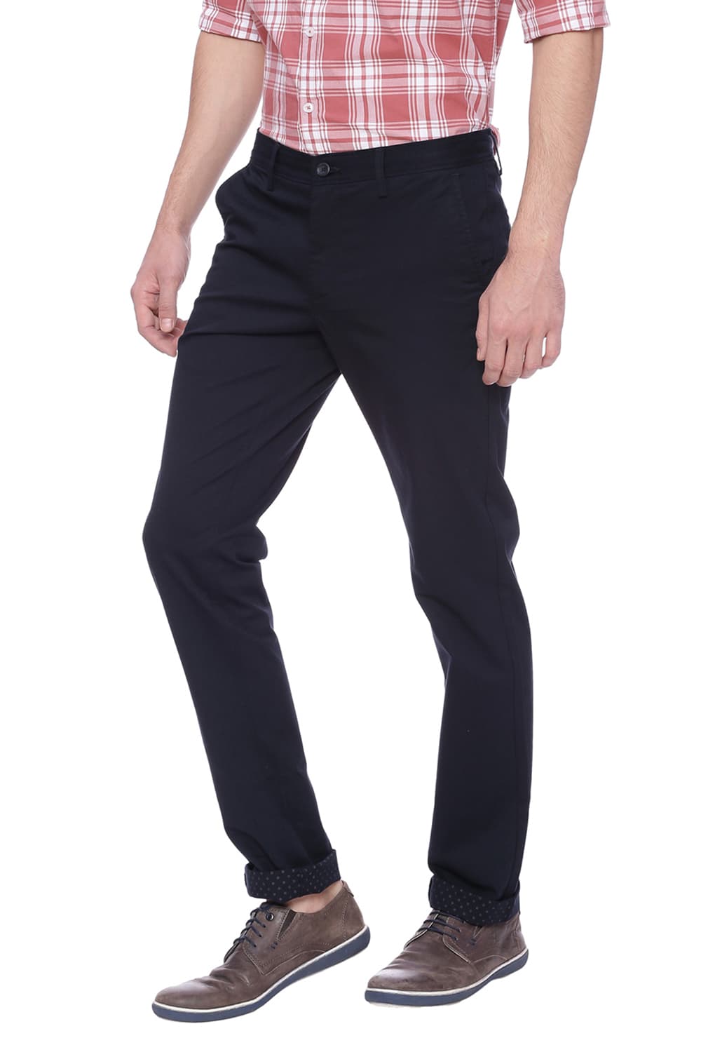 BASICS TAPERED FIT STRETCH TROUSER