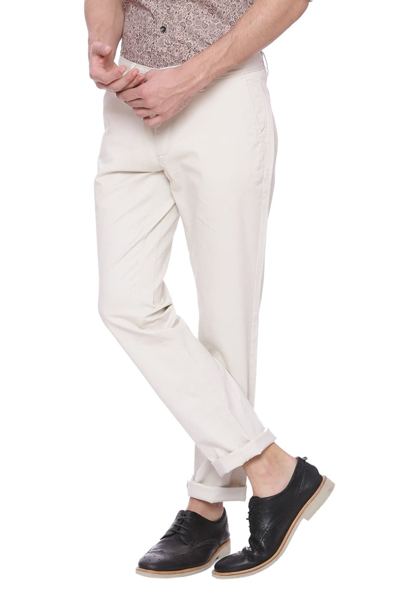 BASICS TAPERED FIT STRETCH TROUSER