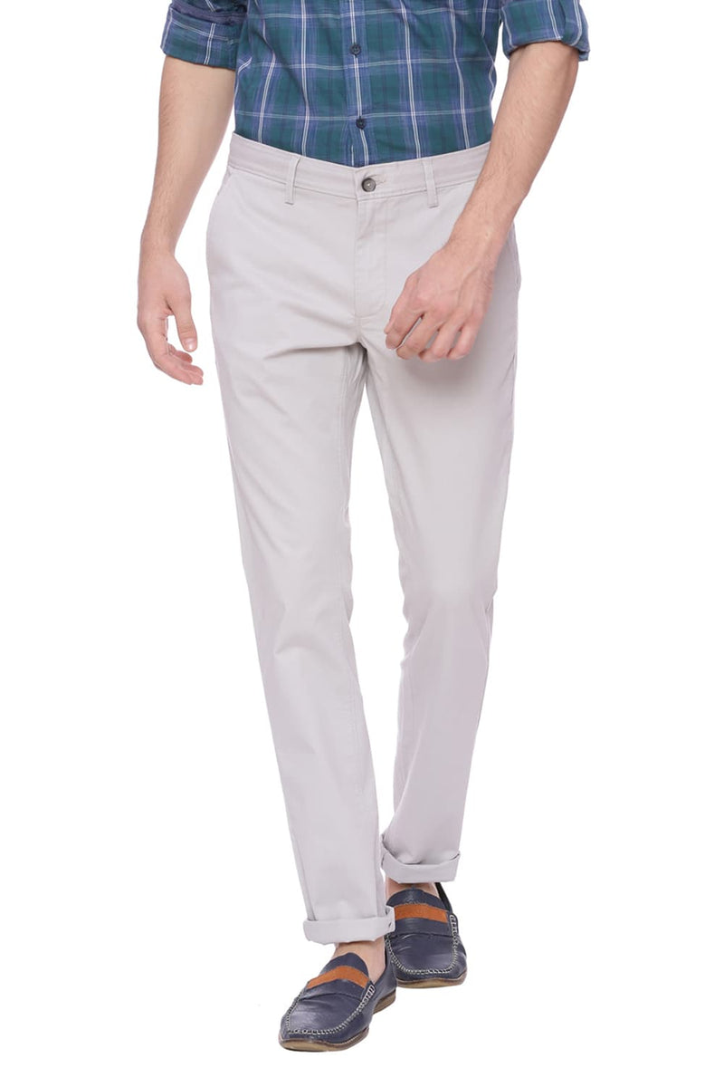 BASICS TAPERED FIT STRETCH TROUSER