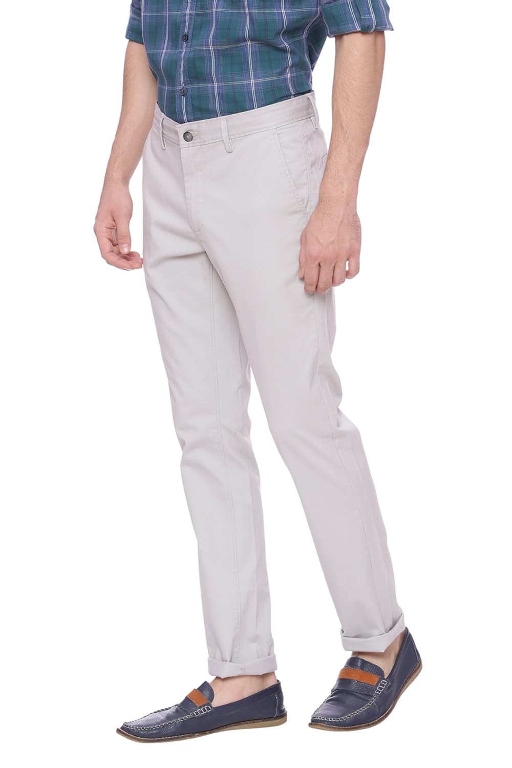 BASICS TAPERED FIT STRETCH TROUSER