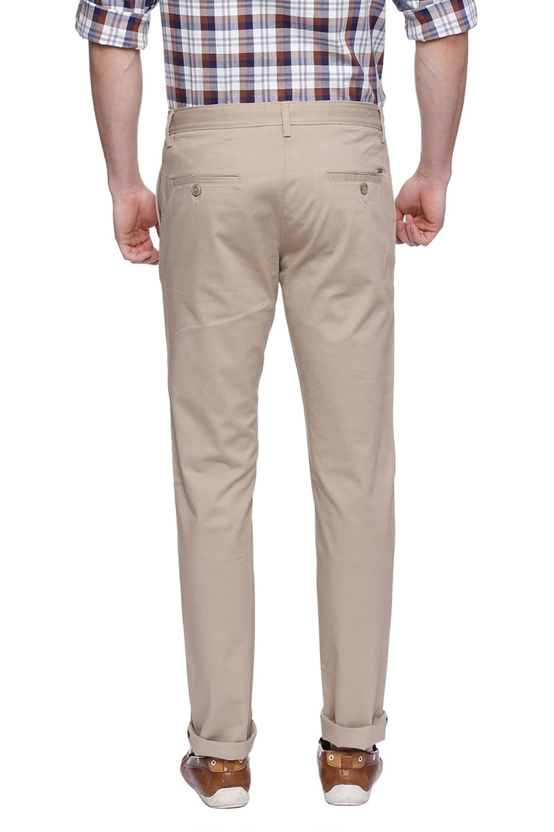 BASICS TAPERED FIT STRETCH TROUSER