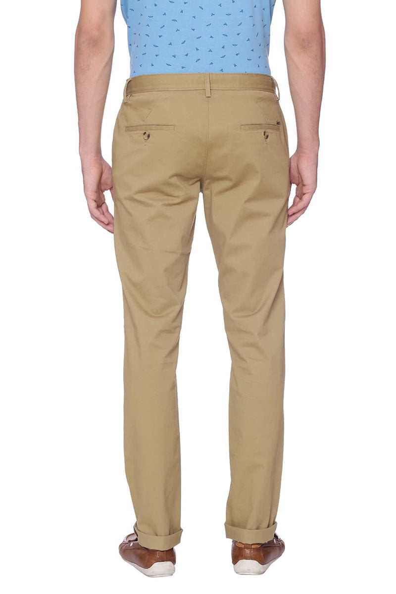 BASICS TAPERED FIT STRETCH TROUSER