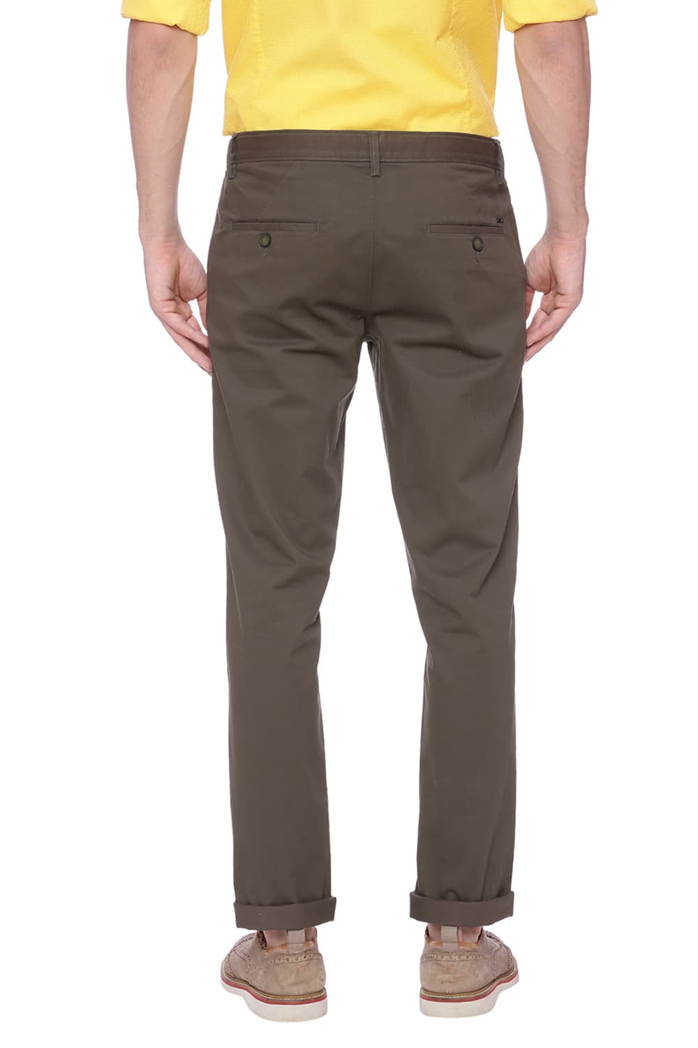 BASICS TAPERED FIT STRETCH TROUSER