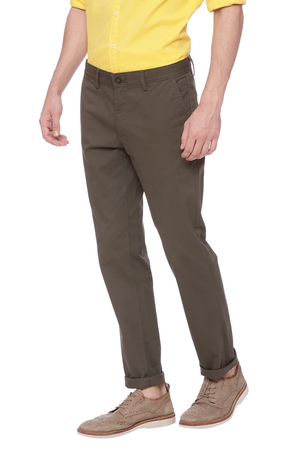 BASICS TAPERED FIT STRETCH TROUSER