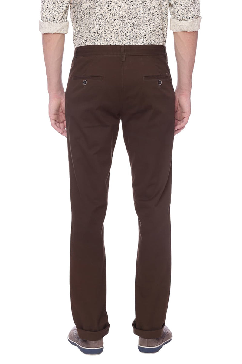 BASICS TAPERED FIT STRETCH TROUSER