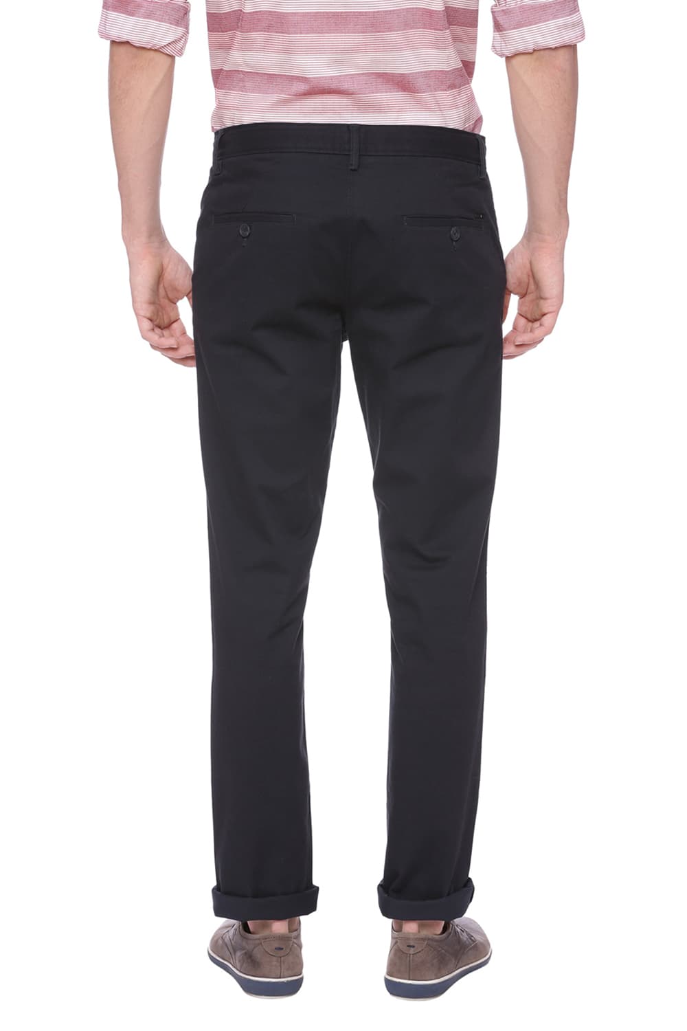 BASICS TAPERED FIT STRETCH TROUSER